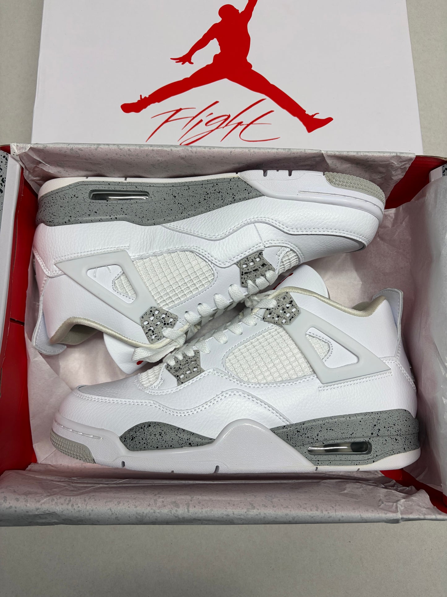 Jordan 4 Retro White Oreo Trainers