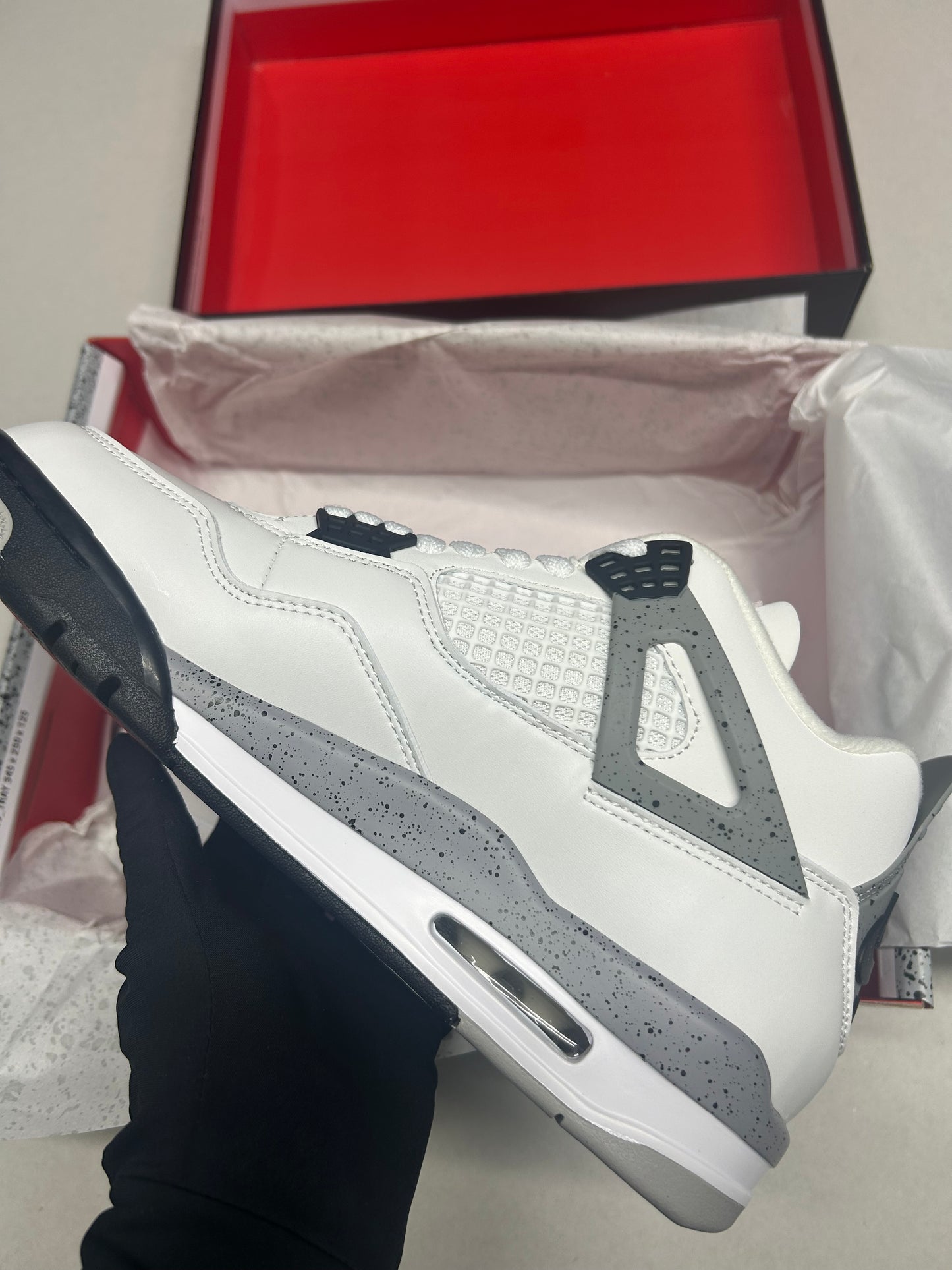 Jordan 4 Retro White Cement Trainers
