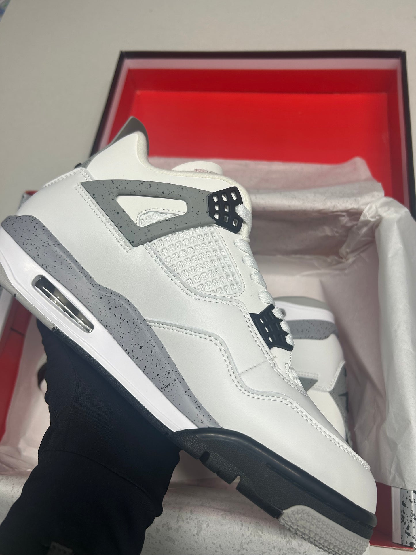 Jordan 4 Retro White Cement Trainers