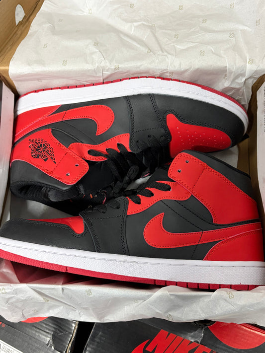 Jordan 1 Trainers Red/Black