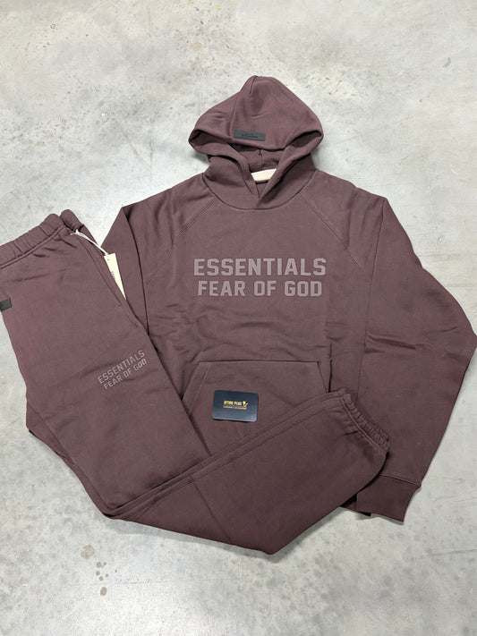 Essentials Plum Tracksuit Full Set
