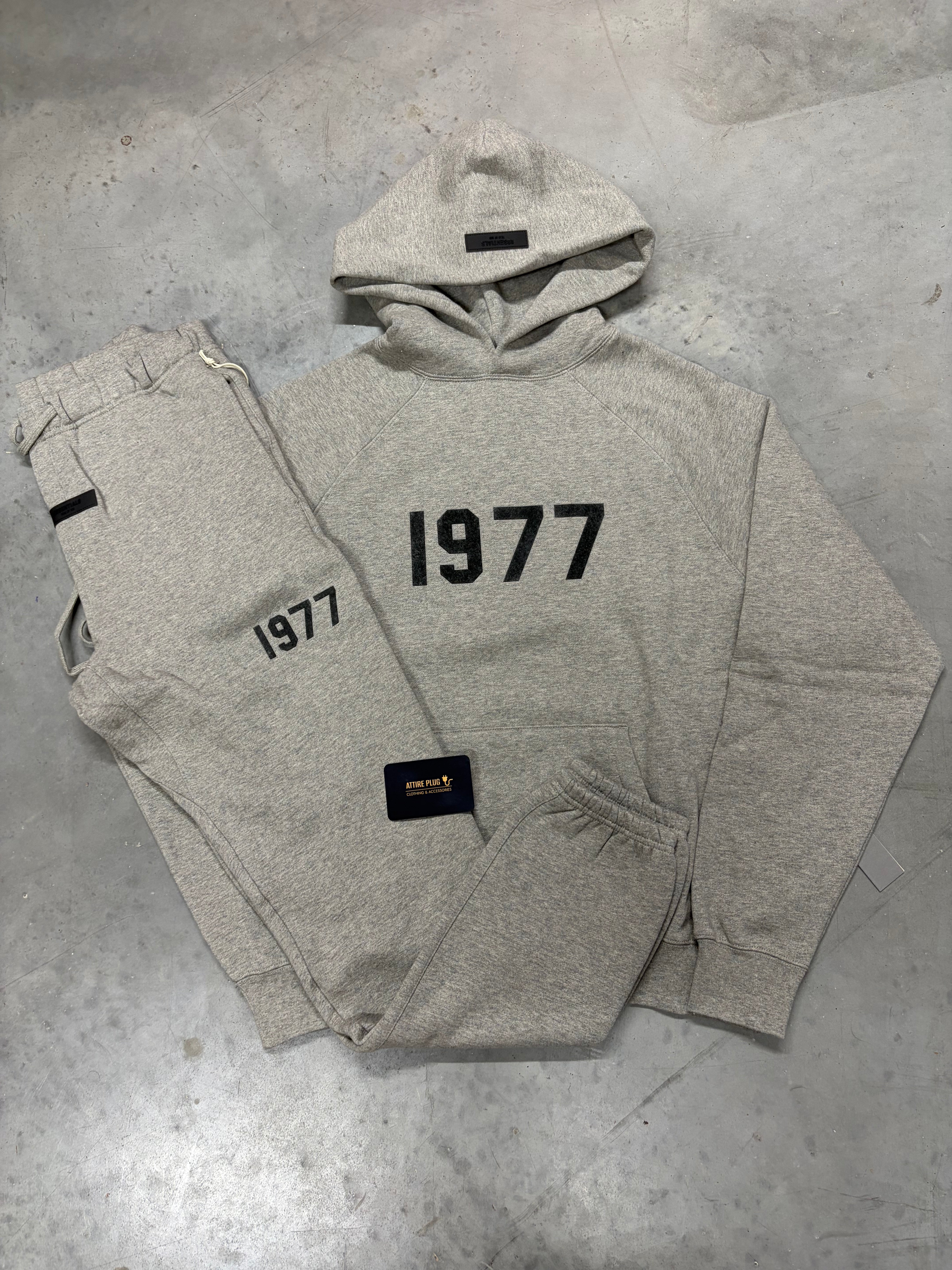 Essentials 1977 Dark Oatmeal Tracksuit Full Set Attire Plug essentials-1977-dark-oatmeal-tracksuit-full-set-attire-plug