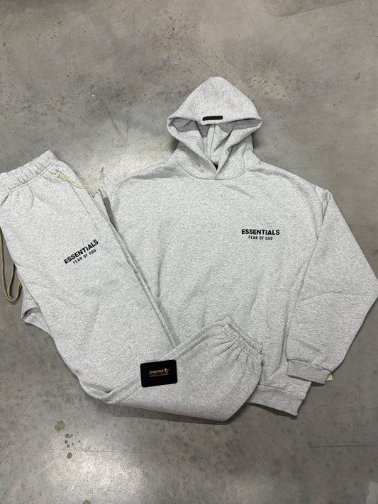 Essential Light Heather Oatmeal Tracksuit Full Set